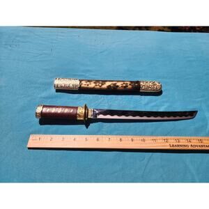 Vintage Japanese Katana Samurai Sword Saber Replica Decorative Handle & Sheath